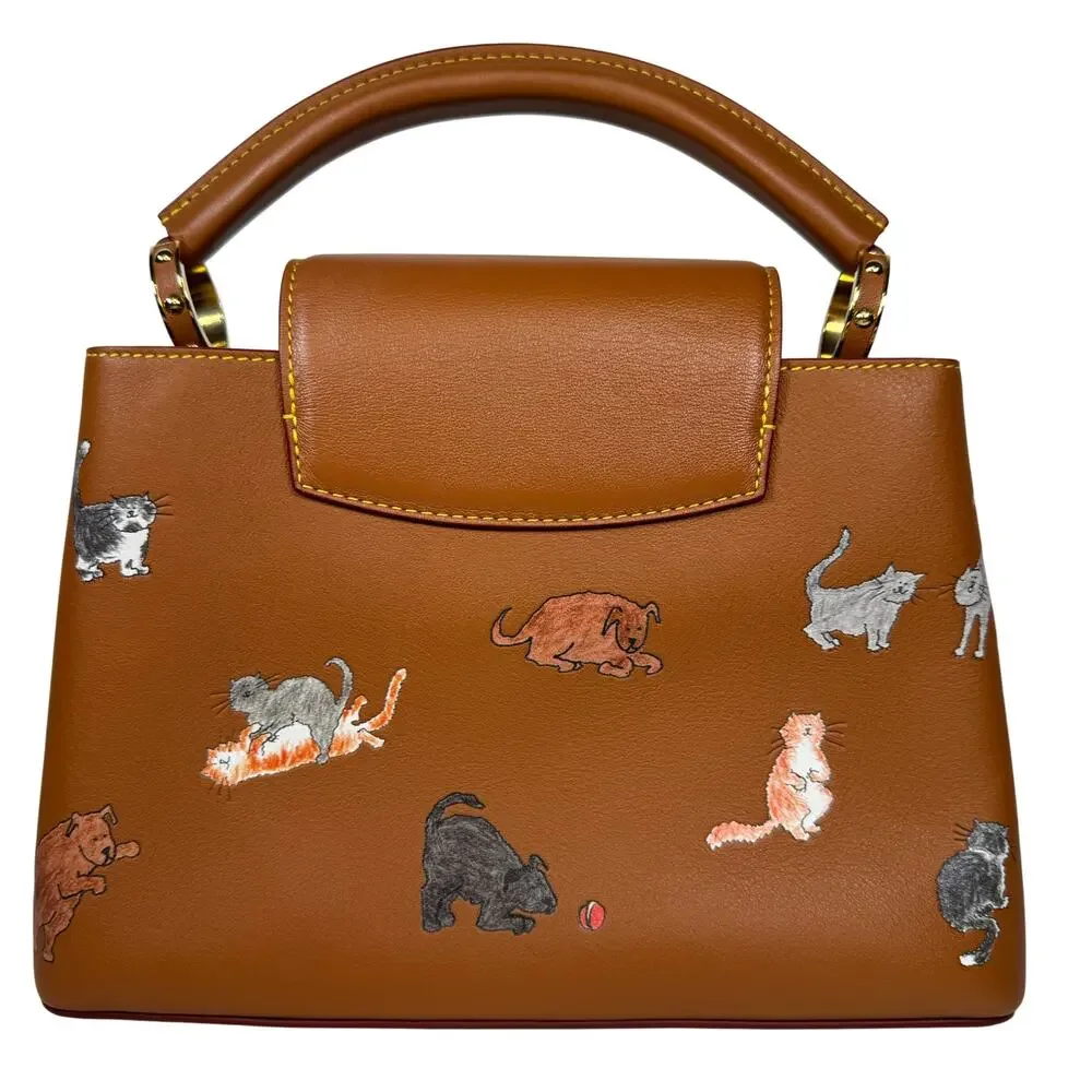 Louis Vuitton Catogram Capucines BB Bag LV Cat Rare Limited Edition Leather